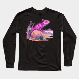 Watercolor: Pink style Long Sleeve T-Shirt